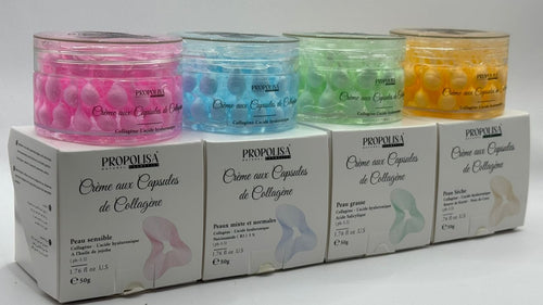 Créme aux capsules de collagéne