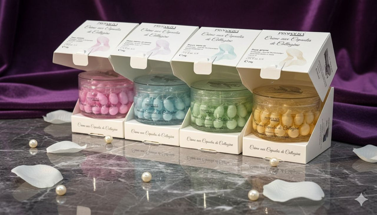 Créme aux capsules de collagéne