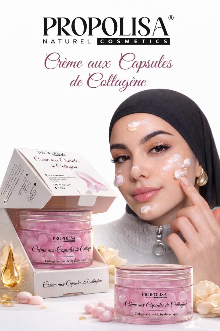 Créme aux capsules de collagéne