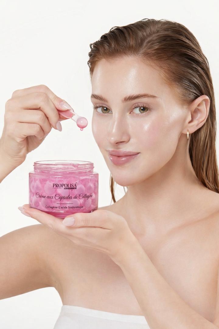 Créme aux capsules de collagéne